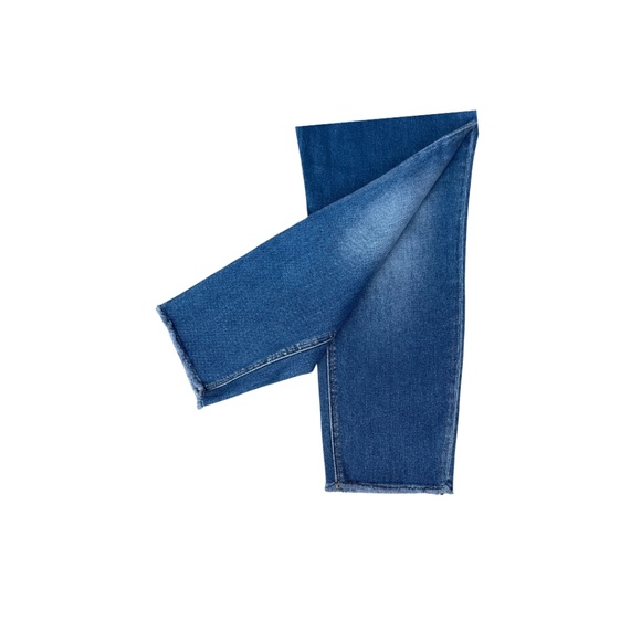 Vervet Never Too Late Raw Hem Cropped Jeans-Medium Wash-NWOT-Size 20 - Picture 8 of 12